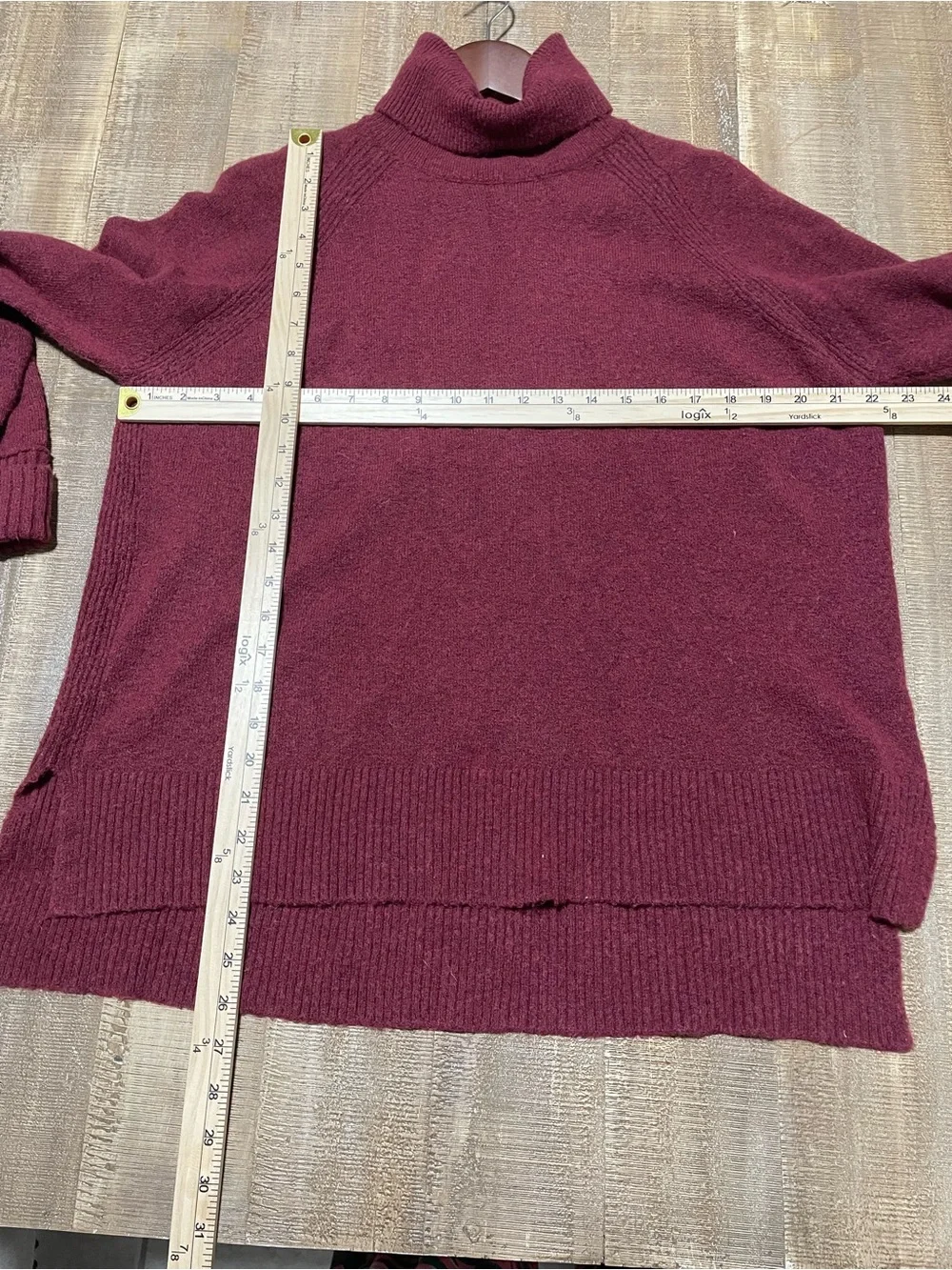 J. Crew Maroon Merino Wool Alpaca blend Turtleneck Sweater